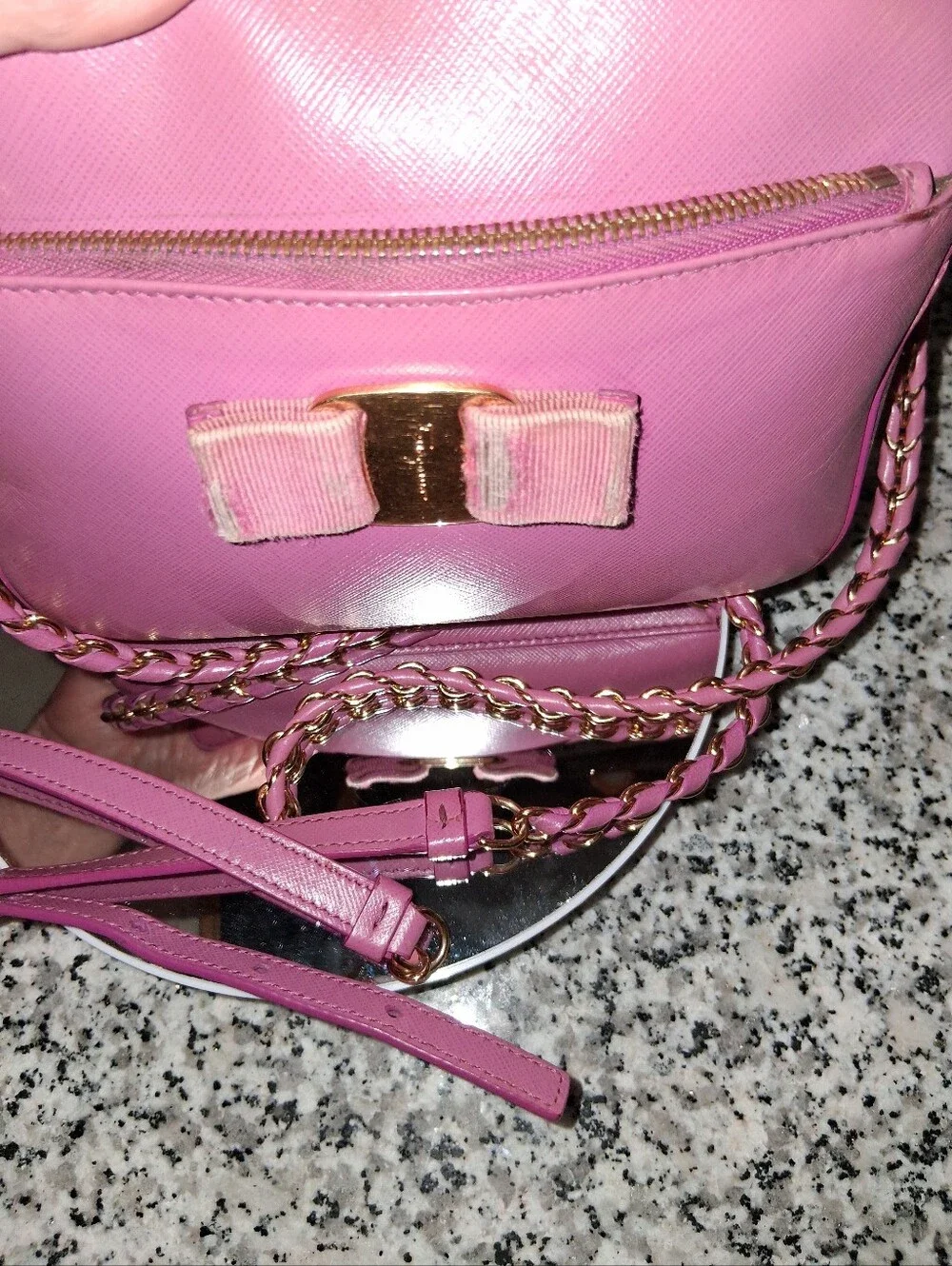 Salvatore Ferragamo Lydia bag is crafted from durable Saffiano Leather - Picture 4 of 15